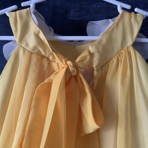 Yellow & White Floral Yoke Dress - Picture 4 of 9